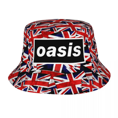 Hot Summer Headwear British Music Definitely Maybe Merchandise Bucket Hat Unisex Hot Sun Hats O-Oasis Ispoti Fishing Caps Hiking