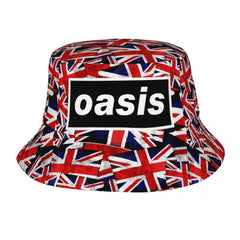 Hot Summer Headwear British Music Definitely Maybe Merchandise Bucket Hat Unisex Hot Sun Hats O-Oasis Ispoti Fishing Caps Hiking