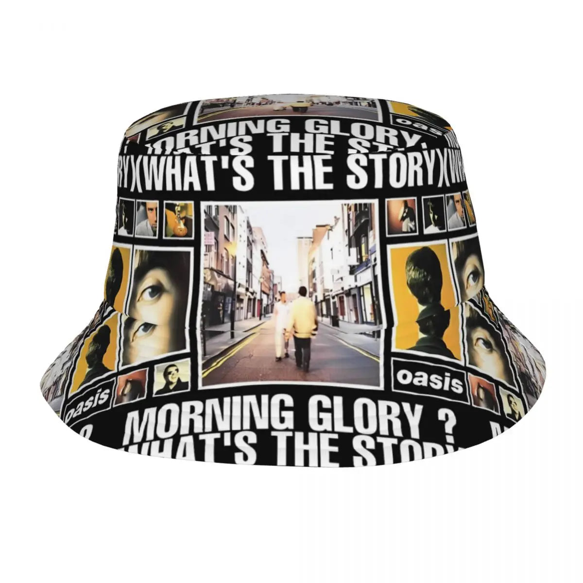 Hot Summer Headwear British Music Definitely Maybe Merchandise Bucket Hat Unisex Hot Sun Hats O-Oasis Ispoti Fishing Caps Hiking