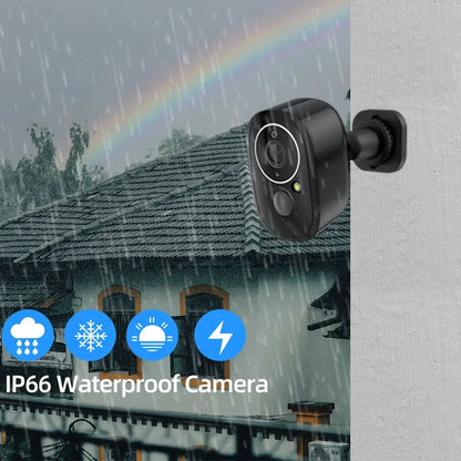 Tuya Smart Low Power Battery Camera Outdoor Waterproof WIFI 5MP HD PIR Motion Detect Wireless Security CCTV Camera Cloud Storage